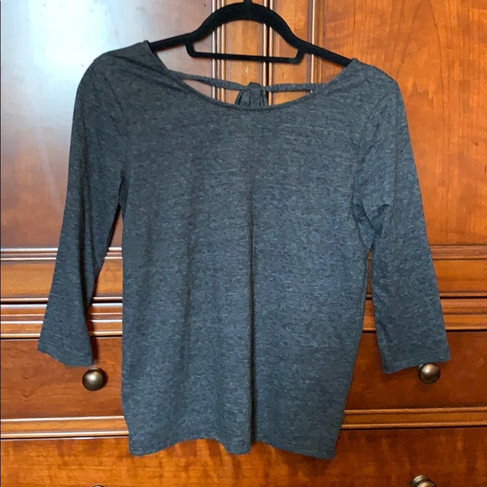 J crew gray top